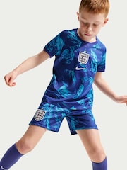 Nike Blue England 2026 Stadium Goalkeeper Little Kids Football Kit - Image 5 of 11