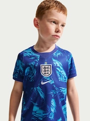 Nike Blue England 2026 Stadium Goalkeeper Little Kids Football Kit - Image 6 of 11