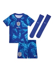 Nike Blue England 2026 Stadium Goalkeeper Little Kids Football Kit - Image 9 of 11