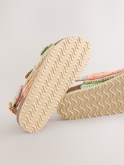 Rainbow Raffia - Touch and Close Corkbed Sandals - Imaginea 5 din 5