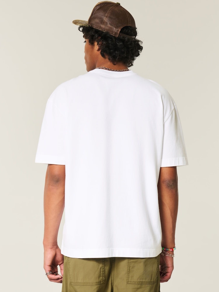 Hollister Heavyweight Boxy Washed Short Sleeve T-Shirt - Image 2 of 4