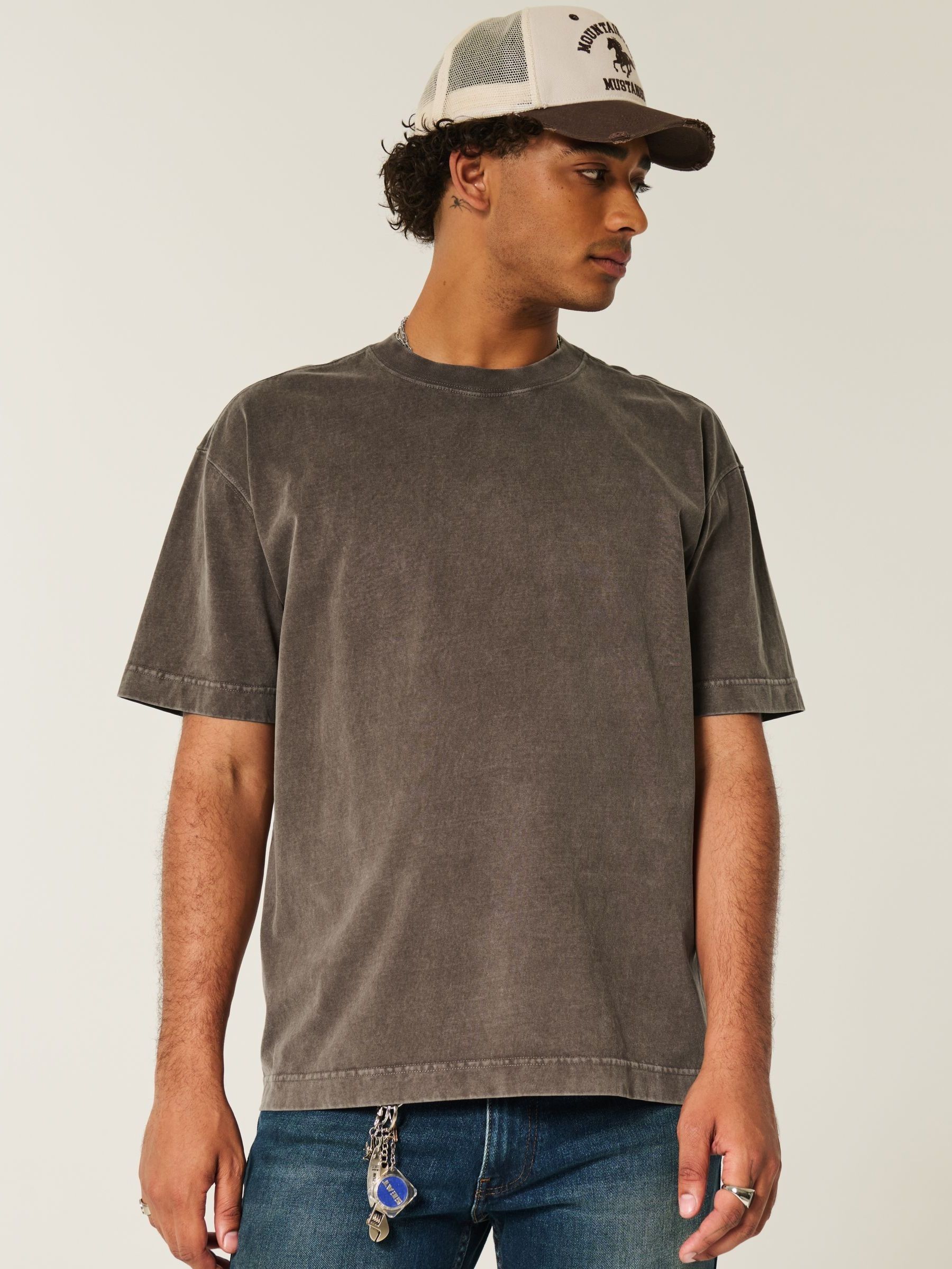 Buy Hollister Heavyweight Boxy Washed Short Sleeve T-Shirt from
