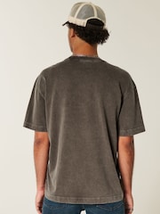 Hollister Heavyweight Boxy Washed Short Sleeve T-Shirt - Image 2 of 3