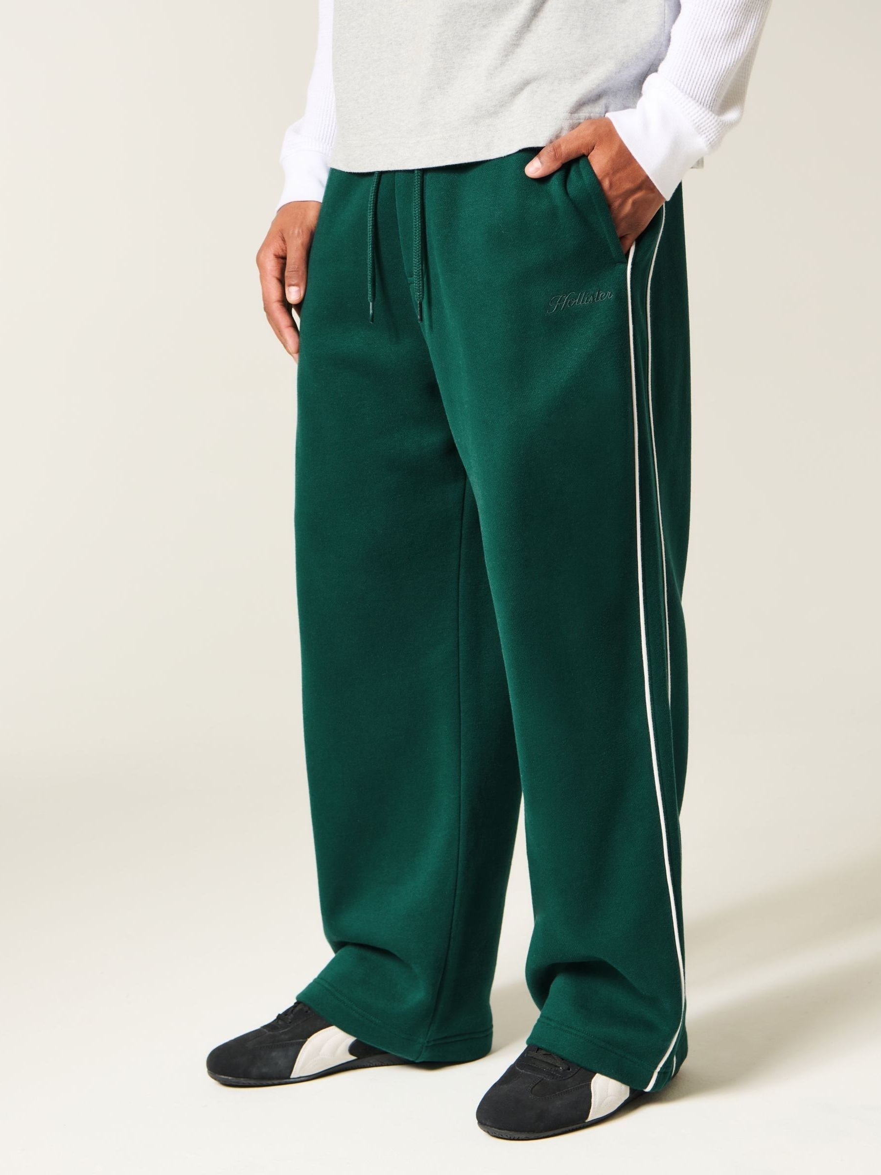 Buy Hollister Green Super Baggy Joggers from Next USA