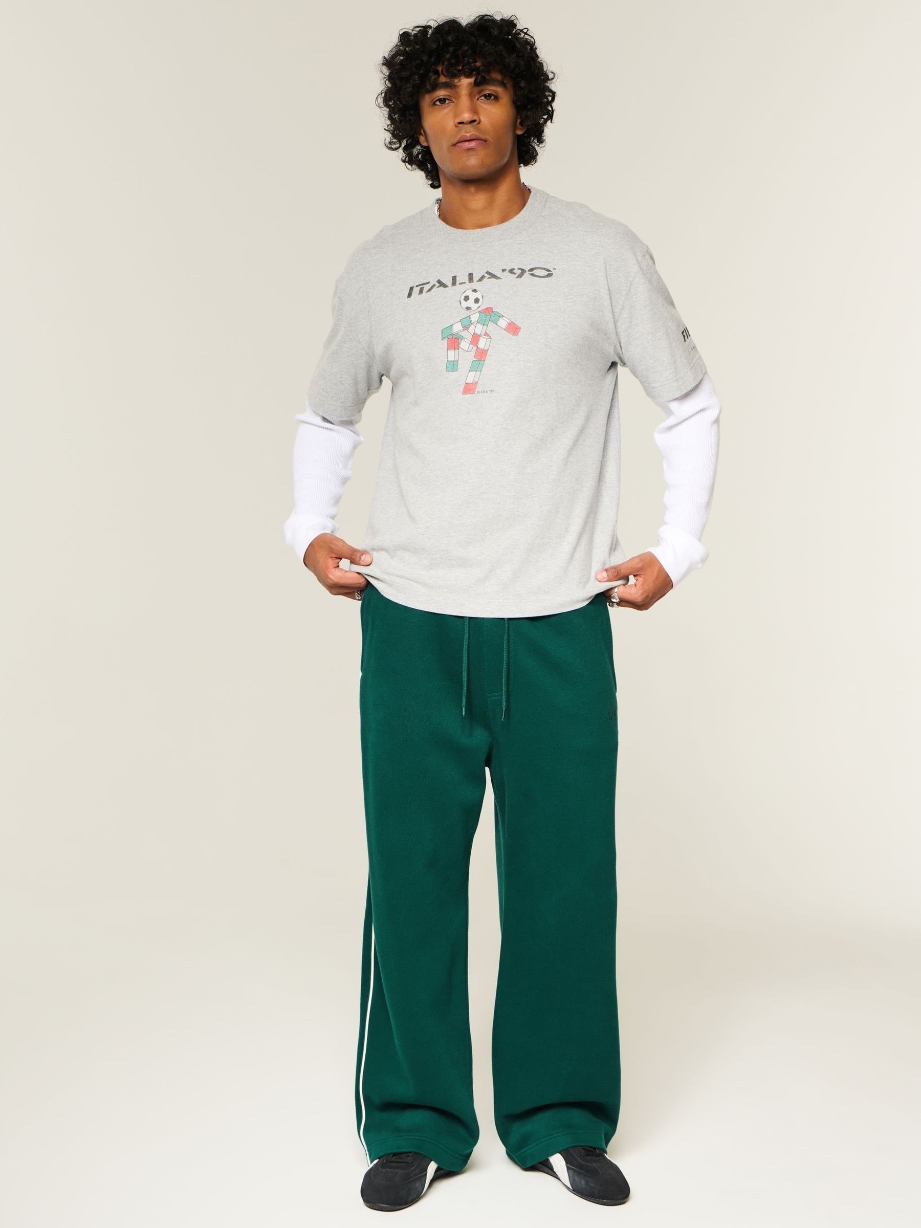 Buy Hollister Green Super Baggy Joggers from Next USA