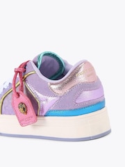 Kurt Geiger London Purple Mini Southbank Tag Trainers - Image 3 of 4