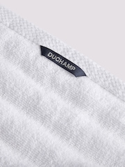 Duchamp Bright White Premium Cotton Ribbed Towel - Image 2 of 3