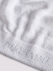 Duchamp Bright White Premium Cotton Ribbed Towel - Image 3 of 3