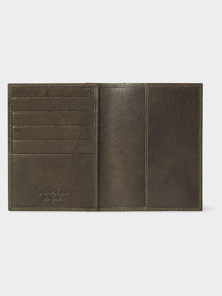 Osprey London The Compass Leather Black Passport Holder - Image 2 of 5