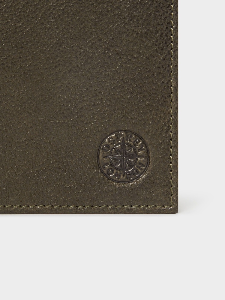 Osprey London The Compass Leather Black Passport Holder - Image 5 of 5