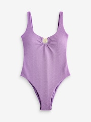 B by Ted Baker Hardware Scoop Swimsuit with Tummy Control - Bild 8 von 11