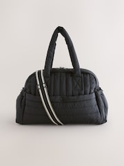 Black Quilted Baby Changing Bag - Image 2 of 10