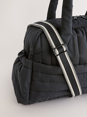 Black Quilted Baby Changing Bag - Image 5 of 10