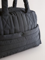 Black Quilted Baby Changing Bag - Image 6 of 10