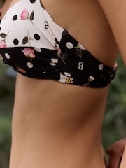 B by Ted Baker Mono Spot Underwired Bandeau Bikini Top - Bild 6 von 13