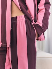 Chelsea Peers Pink Stripe Pink Long Pyjamas Set - Image 4 of 7