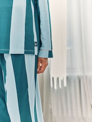 Conjunto de pijama longo listrado para maternidade Chelsea Peers - Imagem 5 de 6