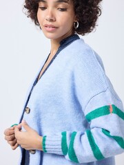 SCAMP & DUDE Blue Cardigan with Stripe - Image 5 of 5