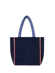 SCAMP & DUDE Blue Reversible Quilted/Borg Tote Bag - Image 2 of 2