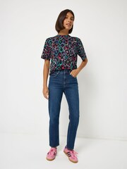 SCAMP & DUDE Grey T-Shirt with Leopard & Lightning Bolt - Image 2 of 4