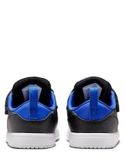 Jordan Blue/Black Court Connect Low Trainers - Image 4 of 8