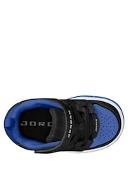 Jordan Blue/Black Court Connect Low Trainers - Image 6 of 8