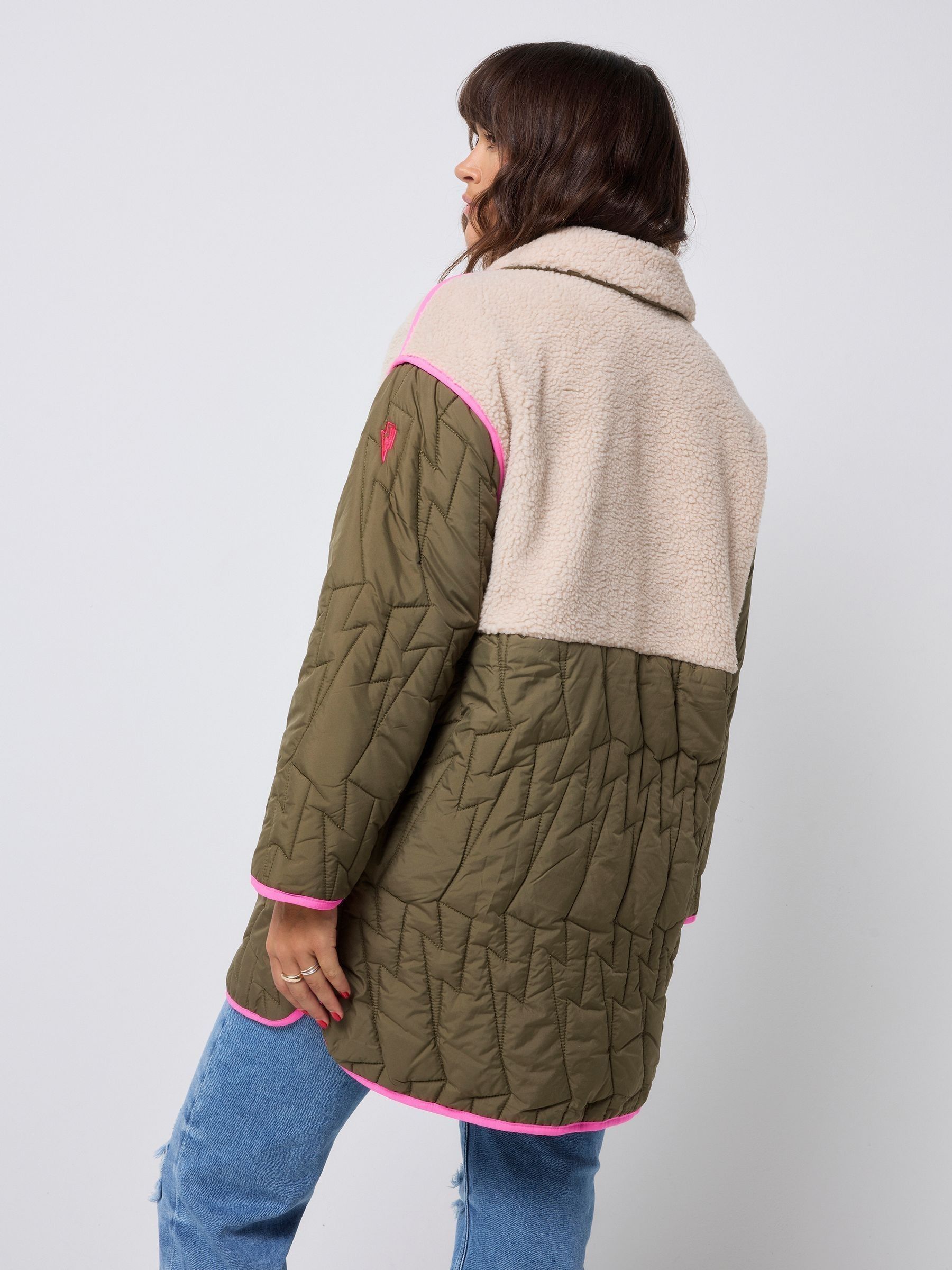 Buy SCAMP & DUDE Green Fleece/Quilted Coat from the Next UK online