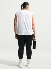 Nike White Curve One Relaxed Dri-FIT Tank Top - Image 4 of 4
