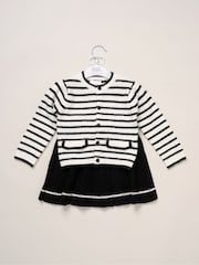 Miss Wool Blend Knit Black Jumper and Skirt Set - Image 3 of 5