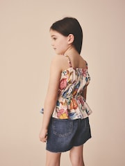 Multi Strappy Peplum Blouse (3-16yrs) - Image 2 of 4