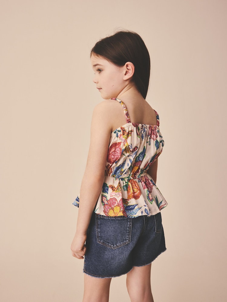 Multi Strappy Peplum Blouse (3-16yrs) - Image 2 of 4