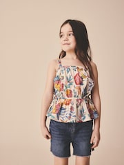 Multi Strappy Peplum Blouse (3-16yrs) - Image 3 of 4