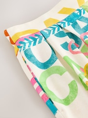 Multicolour Linen Rich Postcard Print Shorts - Image 3 of 3