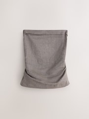 Brown Linen Rich Ruched Bandeau Top - Image 5 of 7