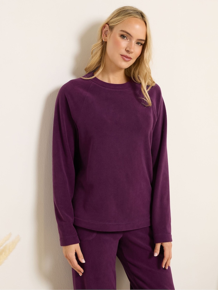 Long Tall Sally Red Microfleece Pyjama Top - Image 2 of 6 Long Tall Sally Red Microfleece Pyjama Top - Image 2 of 6