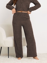 PixieGirl Petite Brown Chenille Wide Leg Joggers - Image 2 of 6