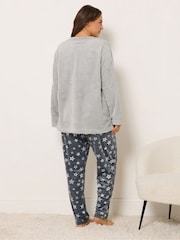 Yours Curve Grey Clipped Lounge Set - Image 3 of 5