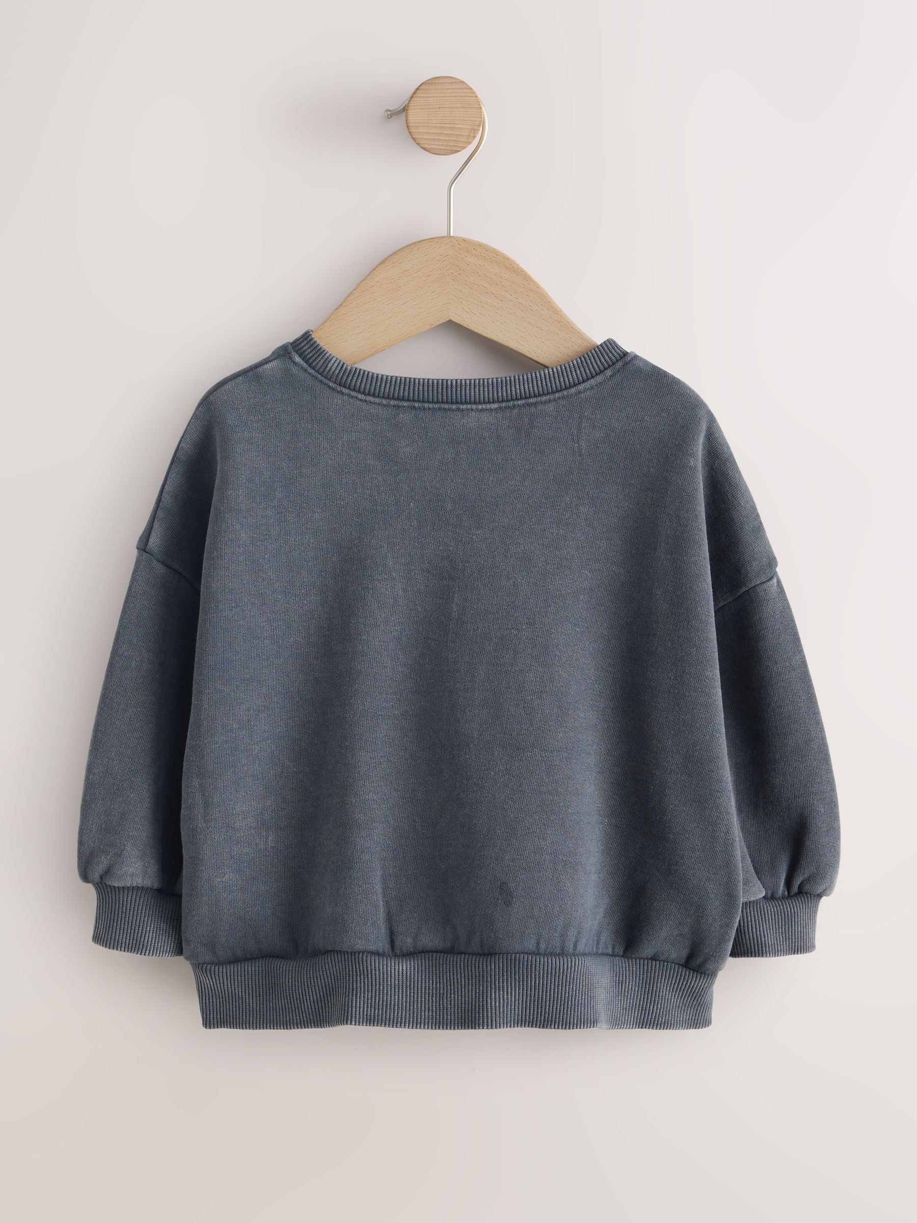 Buy Grey Unicorn Crew Neck Sweatshirt (3mths-7yrs) from the Next