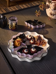 Monochrome Halloween Bat Shaped Chip And Dip Platter - Image 1 of 4