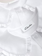 Clarks White Collared Short Sleeve School Shirts 2 Pack - Image 5 of 7