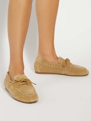Dune London Natural Gracefull Loafers - Image 1 of 6