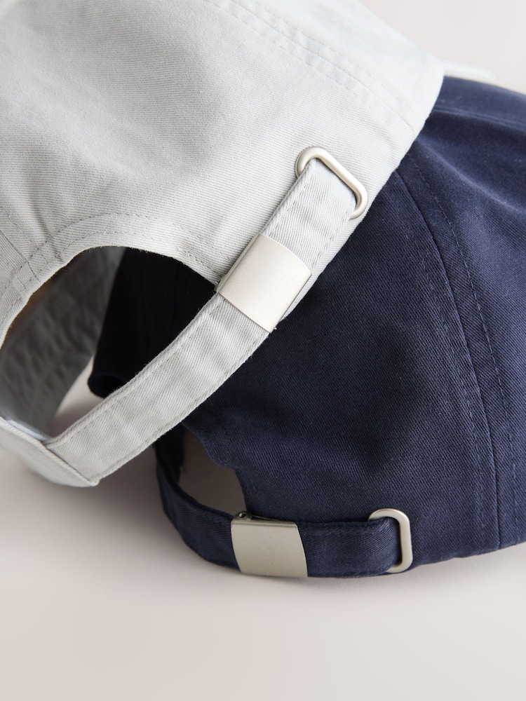 Navy Stone Caps 2 Pack - Image 4 of 4