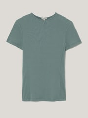 Jigsaw Blue High Neck Seam Detail Top - Image 5 of 5