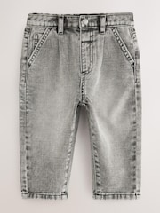 Grey Denim Pleat Front Jeans (3mths-7yrs) - Image 1 of 1