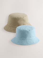 Blue/Neutral Bucket Hats 2 Pack - Image 1 of 6
