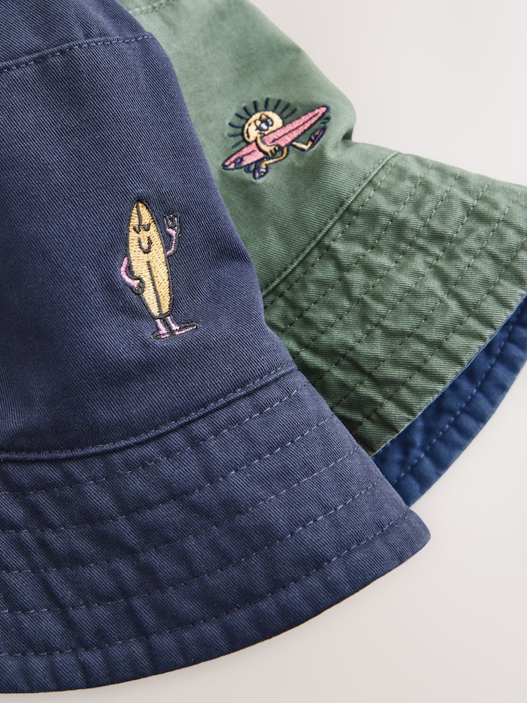 Black/Green Bucket Hats 2 Pack - Image 5 of 5