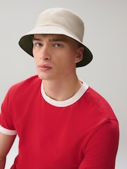 Khaki/Stone Reversible Bucket Hats 2 Pack - Image 6 of 7