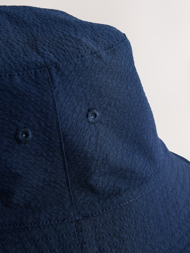 Navy Blue Floral Reversible Bucket Hat - Image 7 of 7