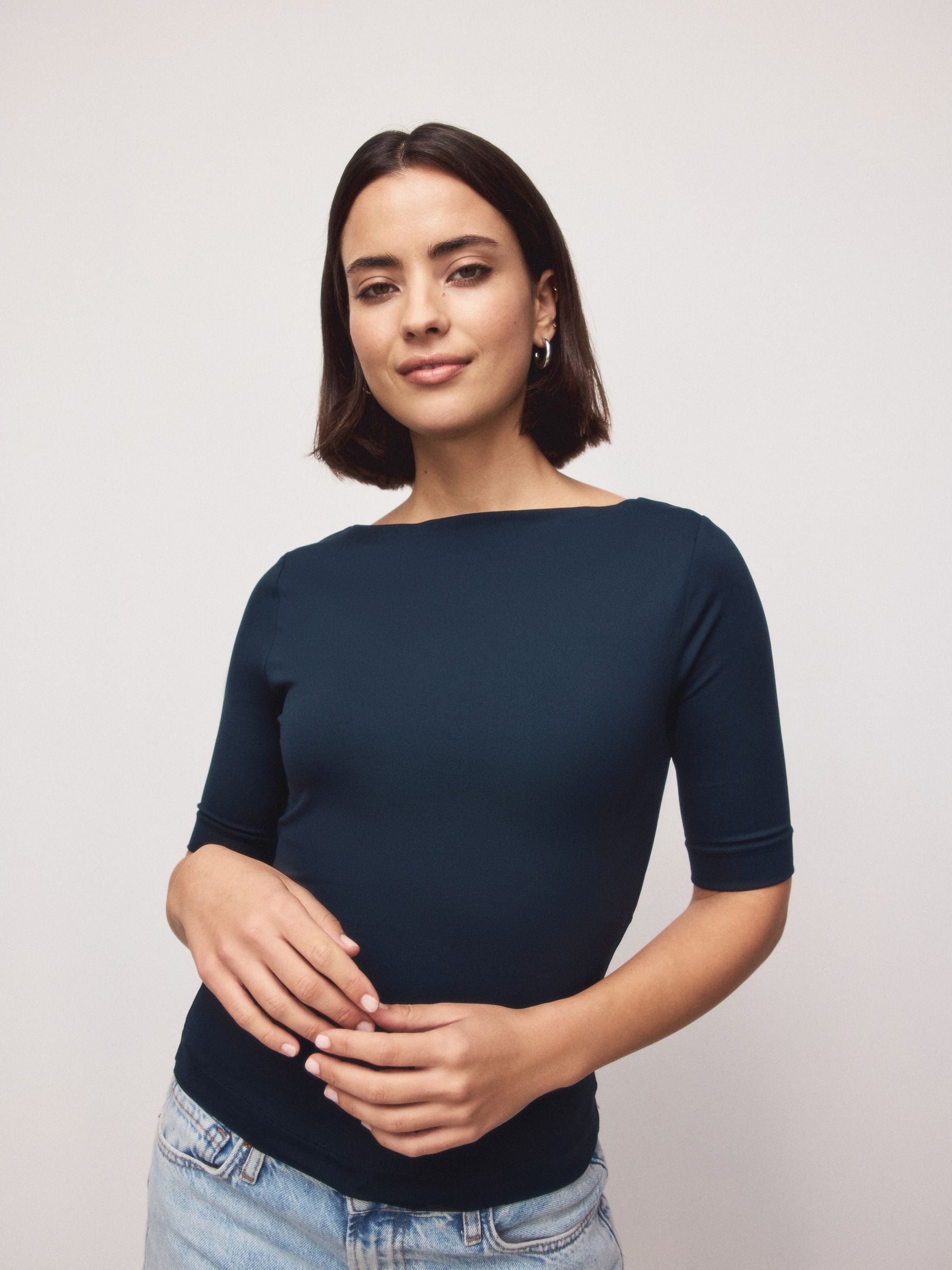 トップス SLASH NECK HALF SLEEVE TOPS Buy Navy Soft Touch Slash Neck Half Sleeve T-Shirt from Next USA