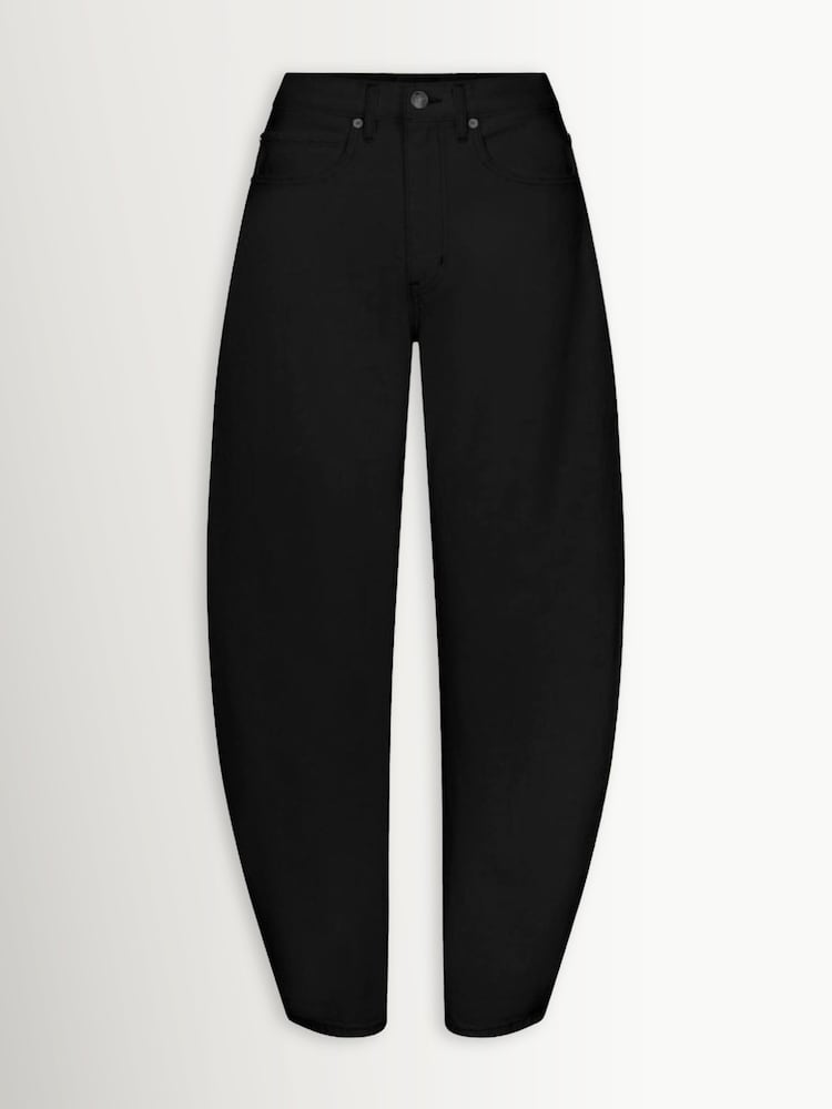 FRAME Black The Bubble Barrel Jeans - Image 1 of 1 FRAME Black The Bubble Barrel Jeans - Image 1 of 1